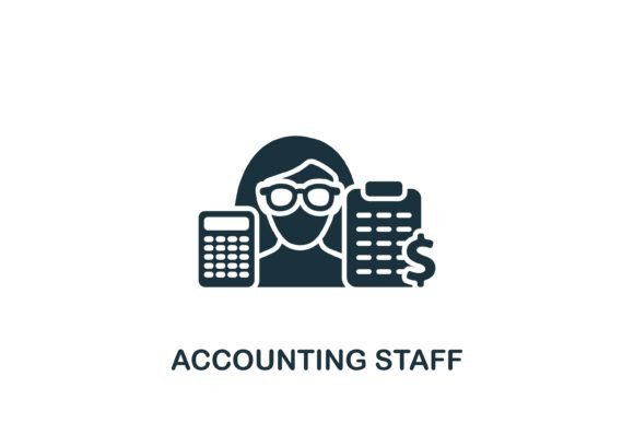 Accounting Staff Icon Graphics and Icons