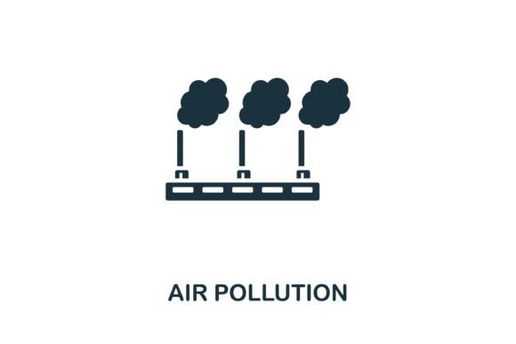 Air Pollution Icon: Graphics and Icons for Branding