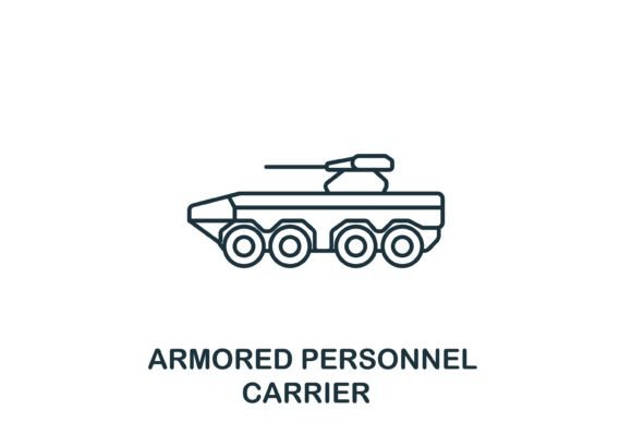 Armored Personnel Carrier Icon Graphics and Icons