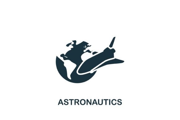 Astronautics Icon: Graphics for Modern Branding