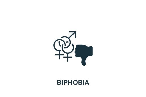 Biphobia Icon: Graphics and Icons for Branding