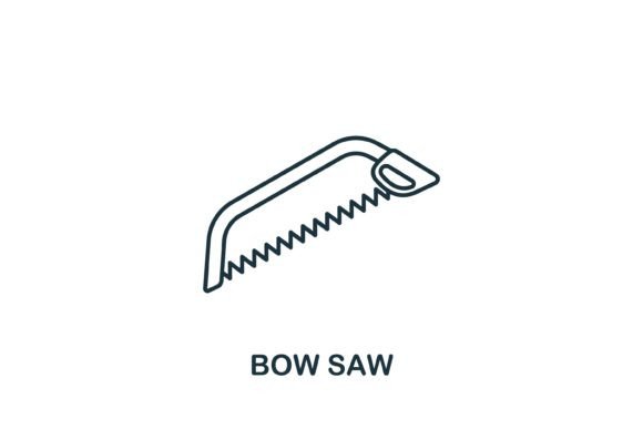 Bow Saw Icon: Graphics and Icons for Real Publishing