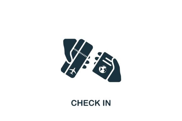 Check In Icon Graphics and Icons
