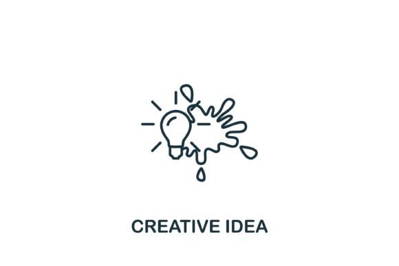 Creative Idea Icon Graphics and Icons
