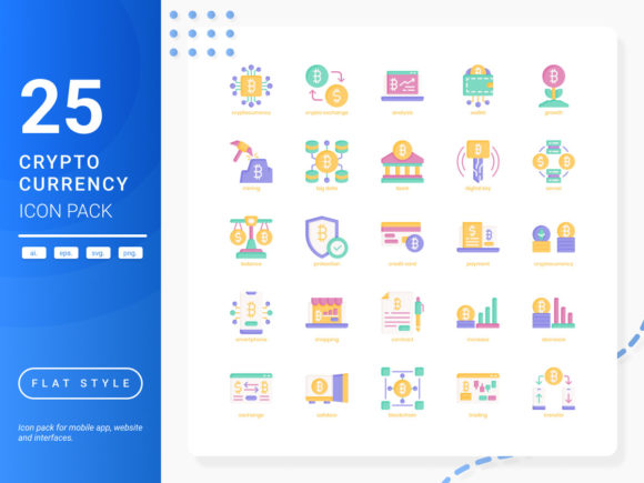 Cryptocurrency Icon Pack: Graphics and Icons for Modern Branding