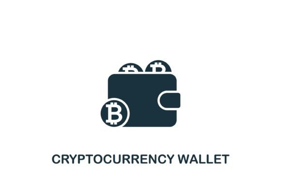 Cryptocurrency Wallet Icon Graphics and Icons