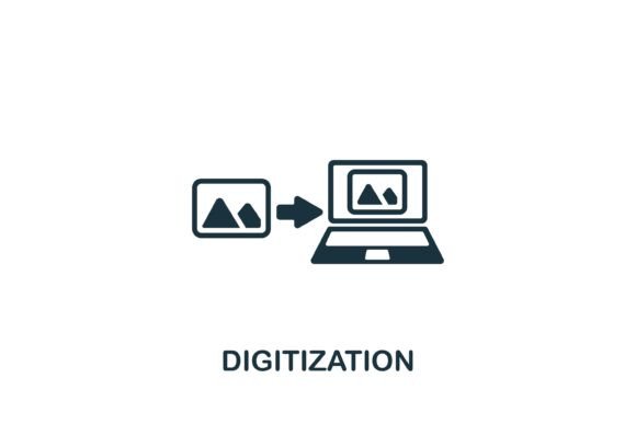 Digitization Icon: Graphics for Modern Branding
