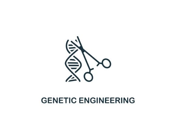 Genetic Engineering Icon: Graphics and Icons for Creative Design