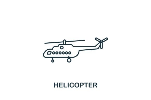 Helicopter Icon Graphics and Icons