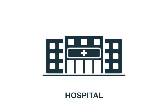 Hospital Icon Graphics and Icons