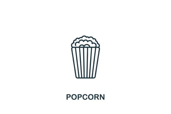 Popcorn Icon: Graphics and Icons for Creative Projects