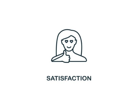 Satisfaction Icon Graphics and Icons