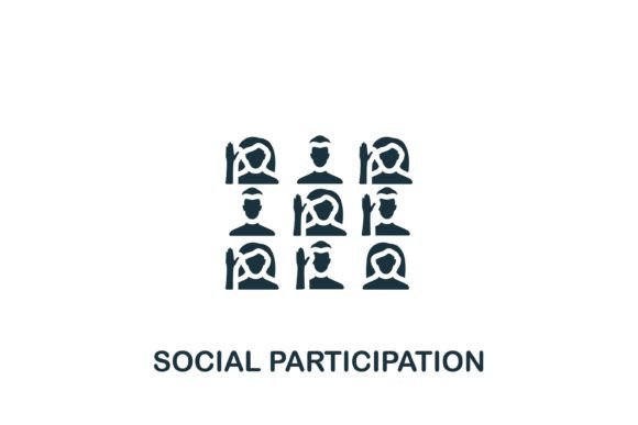 Social Participation Icon: Graphics and Icons for Local Business