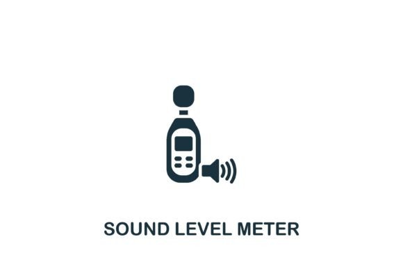 Sound Level Meter Icon Graphics and Icons