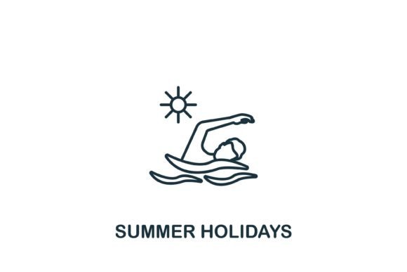 Summer Holidays Icon: Graphics and Icons for Creative Publishing