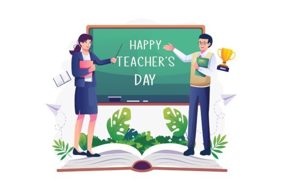 Teacherβs Day Illustration β Graphics and Illustrations