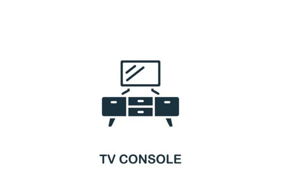 Tv Console Icon: Graphics and Icons for Design Projects