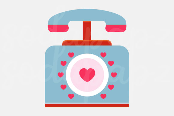Valentines - Telephone Graphics and Icons