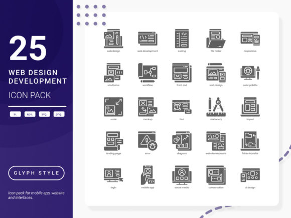 Web Design and Development Icon Pack