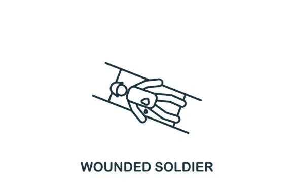 Wounded Soldier Icon Graphics and Icons
